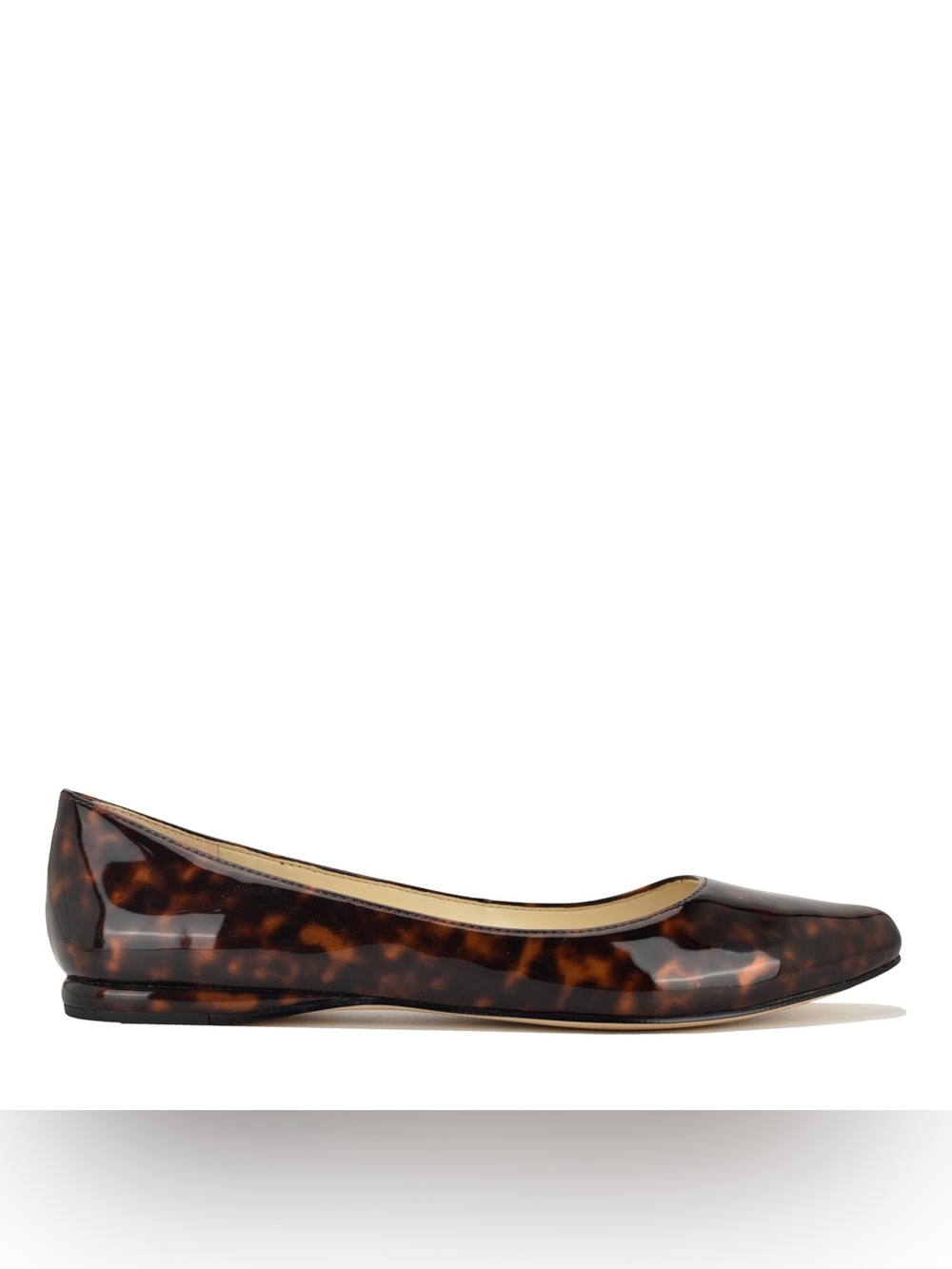 Nine West Speakup Almond Toe Flats Tortoise